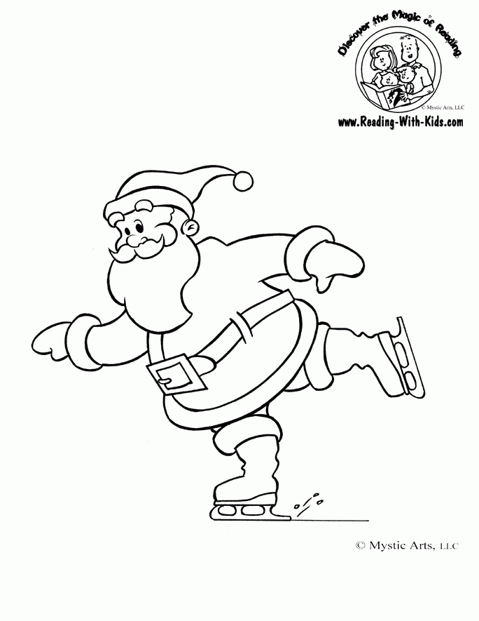father xmas Colouring Pages (page 2)