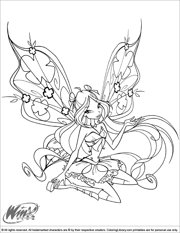 Winx Club coloring pages in the Coloring Library