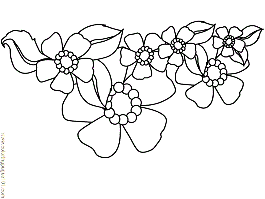 Coloring Pages Flower Coloring Pages 19 (Natural World > Flowers 