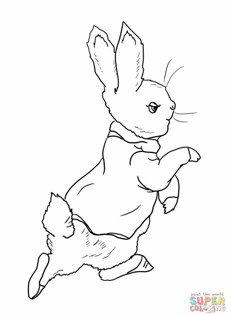 Funny: Fine Peter Rabbit Is Going Into The Garden Coloring Page 