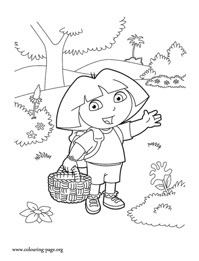 Dora - Dora, the explorer coloring page