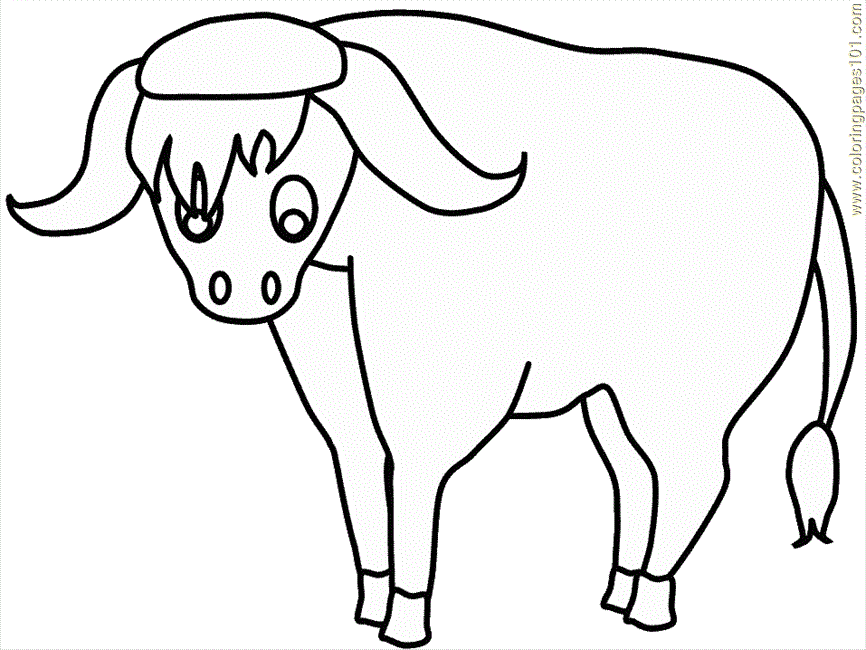 Coloring Pages India Yak (Countries > India) - free printable 