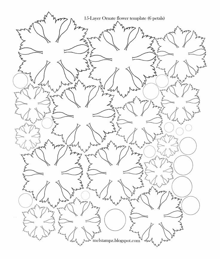 6 petal template | wreaths