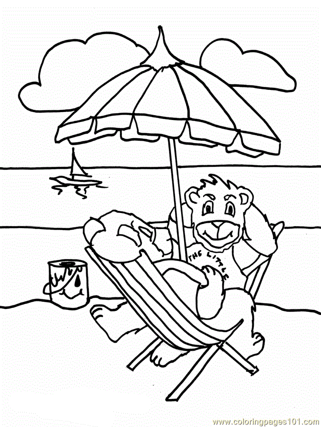 Coloring Pages Red Paintbear6 (Mammals > Bear) - free printable 