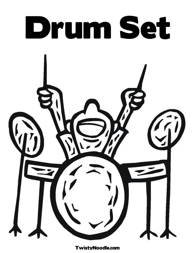 REAL DRUMS Colouring Pages