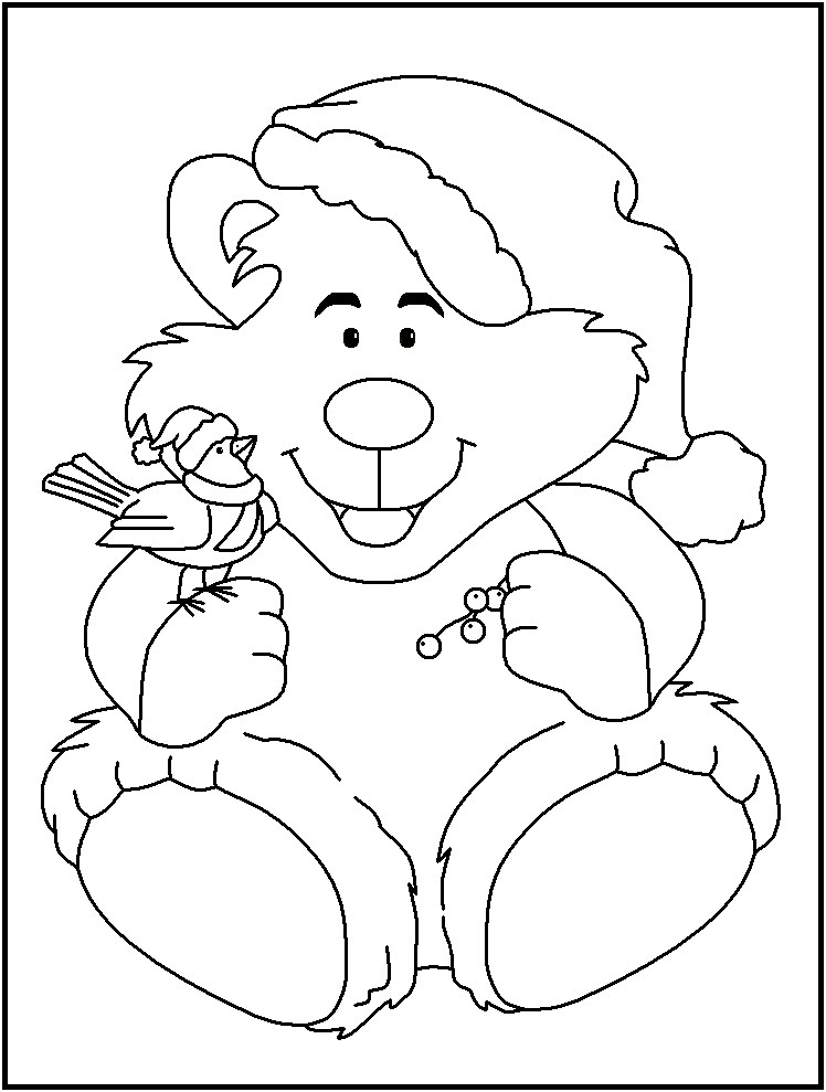 FREE Printable Christmas Coloring Pages - Holidays at Kid Scraps