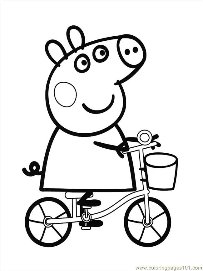 Pin Peppa Pig Colouring Pictures Download Pelautscom