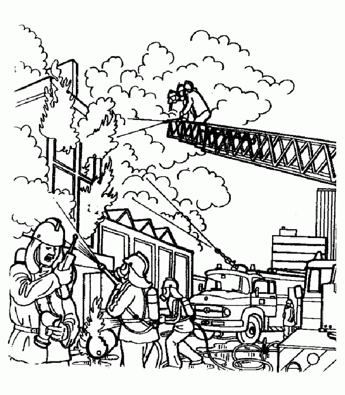Fireman Coloring Pages - Coloring Home