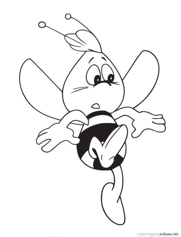 Maya The Bee | Free Printable Coloring Pages – Coloringpagesfun.com
