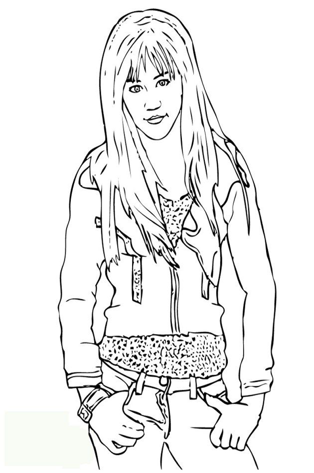 Hannah Montana Colouring Pages (page 2)