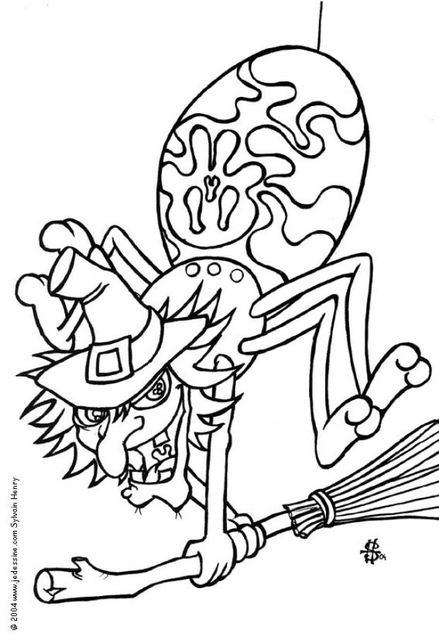 Halloween Spider Coloring Pictures Images & Pictures - Becuo
