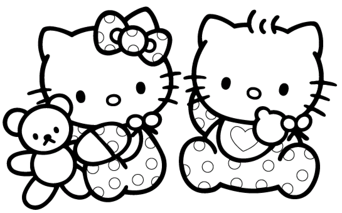 Coloring Pages of Kitty And Friends To Color | Coloring Pages