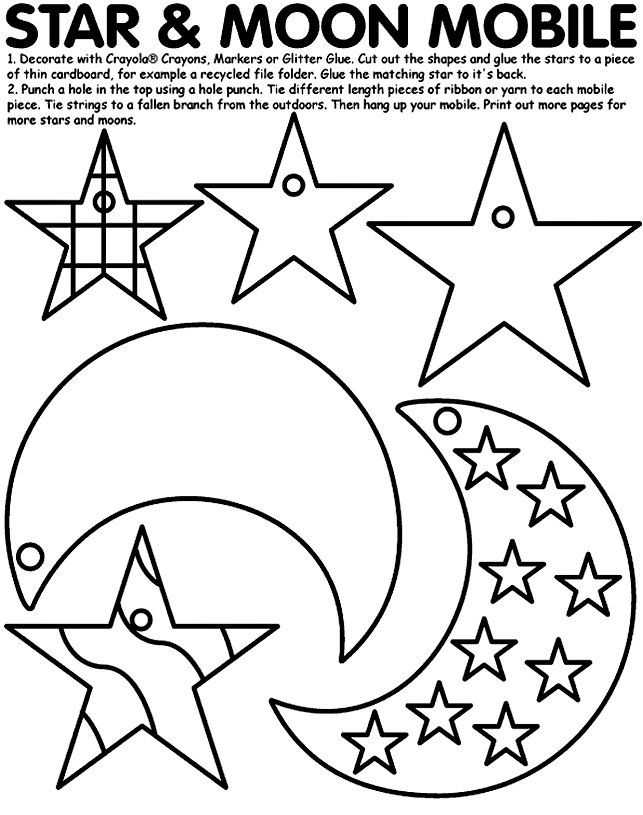 Star and Moon Coloring Pages : New Coloring Pages