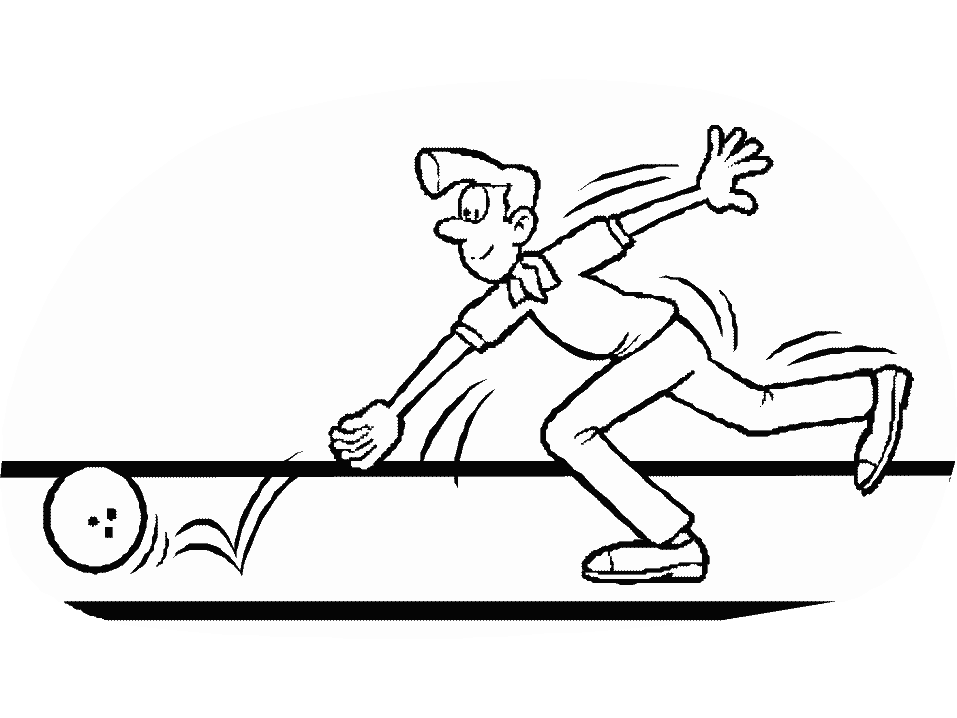 Bowling 1 Sports Coloring Pages & Coloring Book