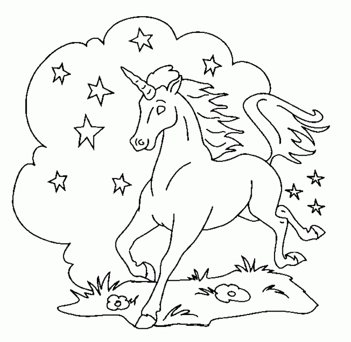 Unicorn Coloring Book - Coloring Home