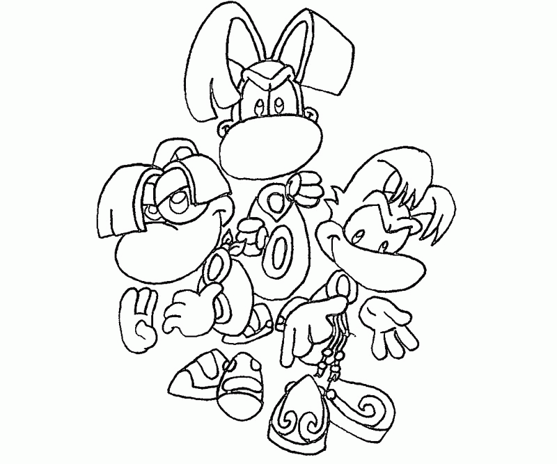 10 Rayman Coloring Page
