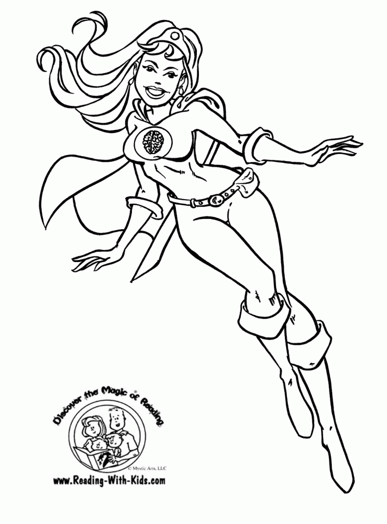 Print Supergirl Coloring Page - deColoring