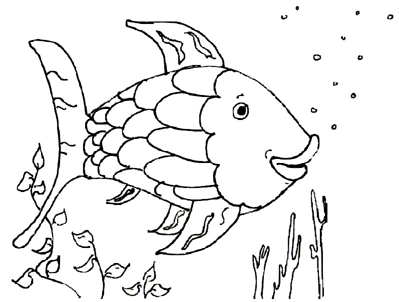 Rainbow-fish-coloring-11 | Free Coloring Page Site
