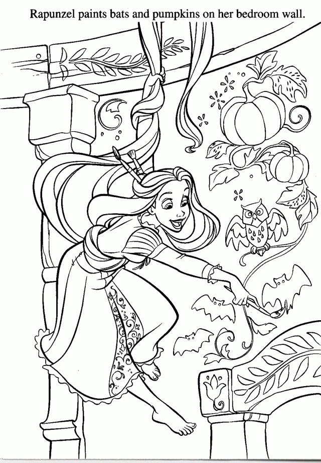 Tangled Coloring Pages Princess Rapunzel Coloring Pages 273170 