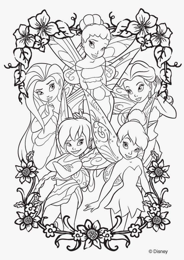 Disney Fairies Coloring Pages - Disney Coloring Pages