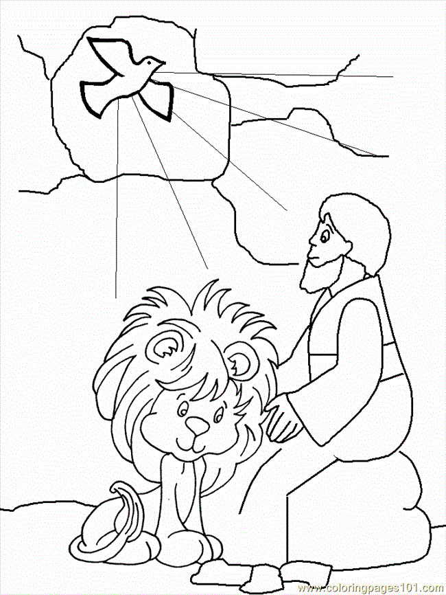 Daniel And The Lions Den Character Coloring Printables