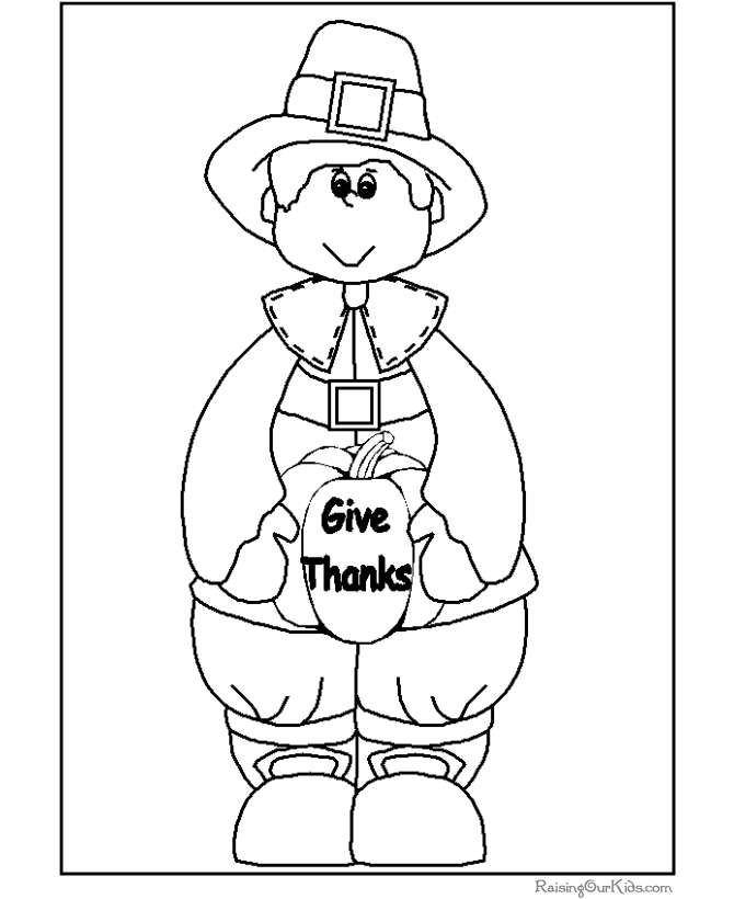 printable coloring pages for happy thanksgiving