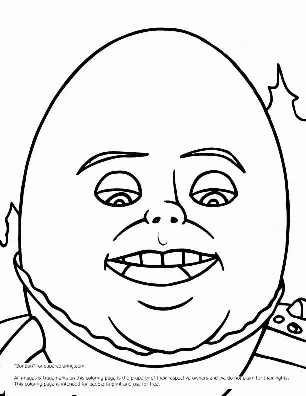 humpty Dumpty Colouring Pages (page 2)