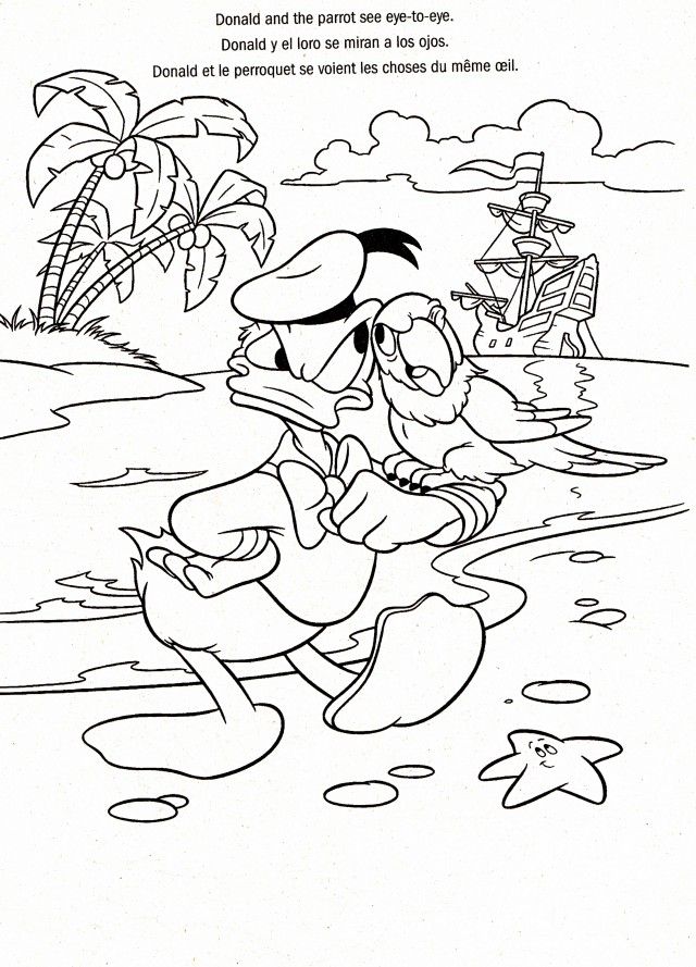 Donald Duck Coloring Pages Coloring Book Area Best Source For 