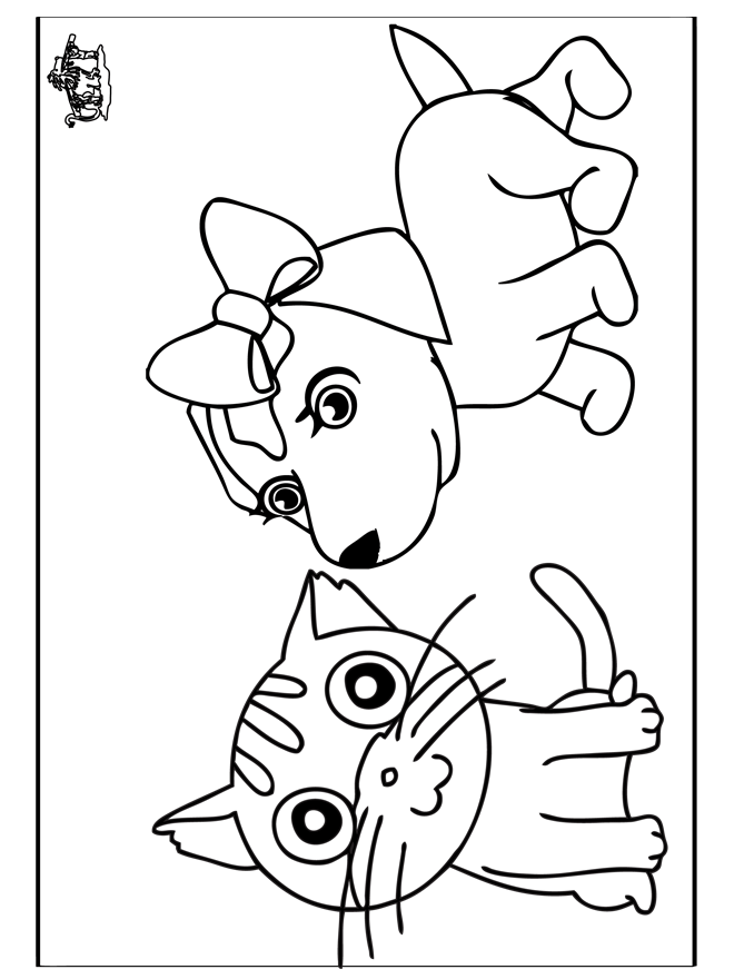 Cat And Dog Coloring Pages - Free Printable Coloring Pages | Free 