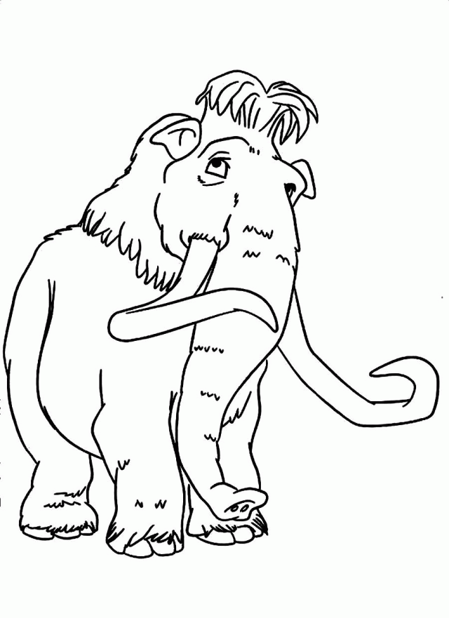 Ice Age Mammoth Colouring Pages 155039 Ice Age Coloring Pages