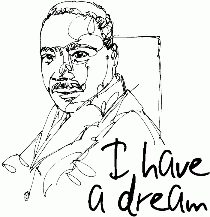 Martin Luther King Coloring Page Educations