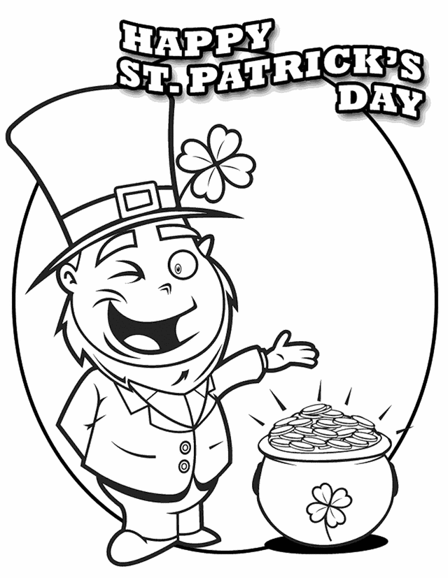 Saint Patrick Coloring Pages For Kids | Coloring Pages For Kids 