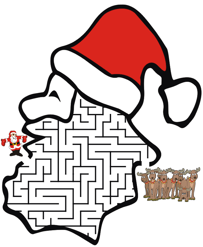 transmissionpress: Santa Christmas Game Coloring Pages - Santa 
