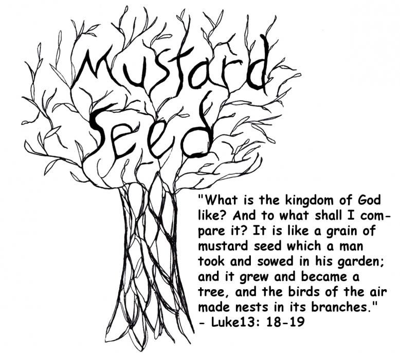 Mustard Seed Colouring Page