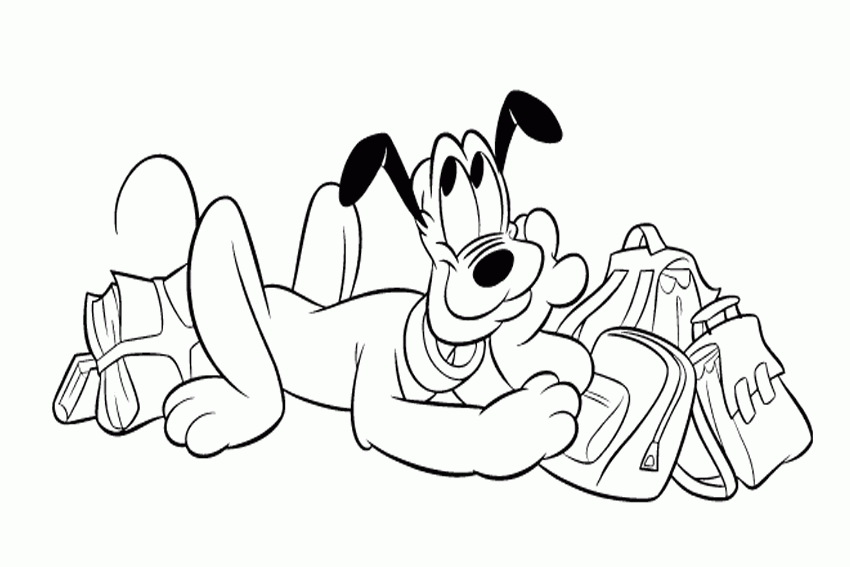 Download Pluto The Dog Coloring Pages - Coloring Home