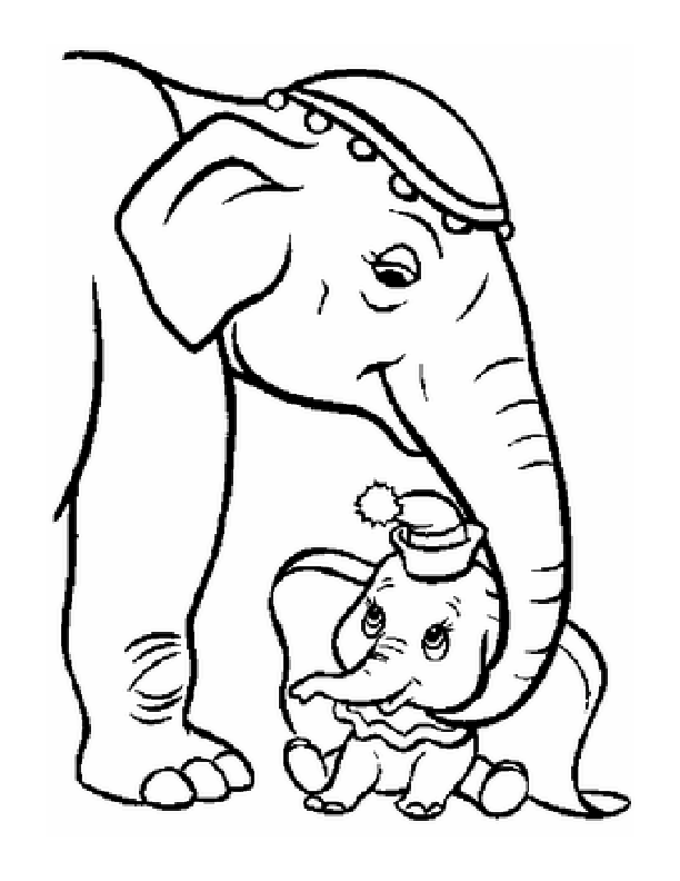mother and baby animals Colouring Pages