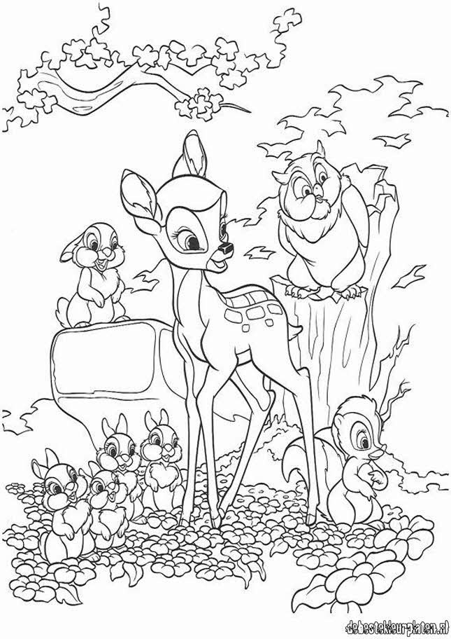 Bambi And Faline Coloring Pages