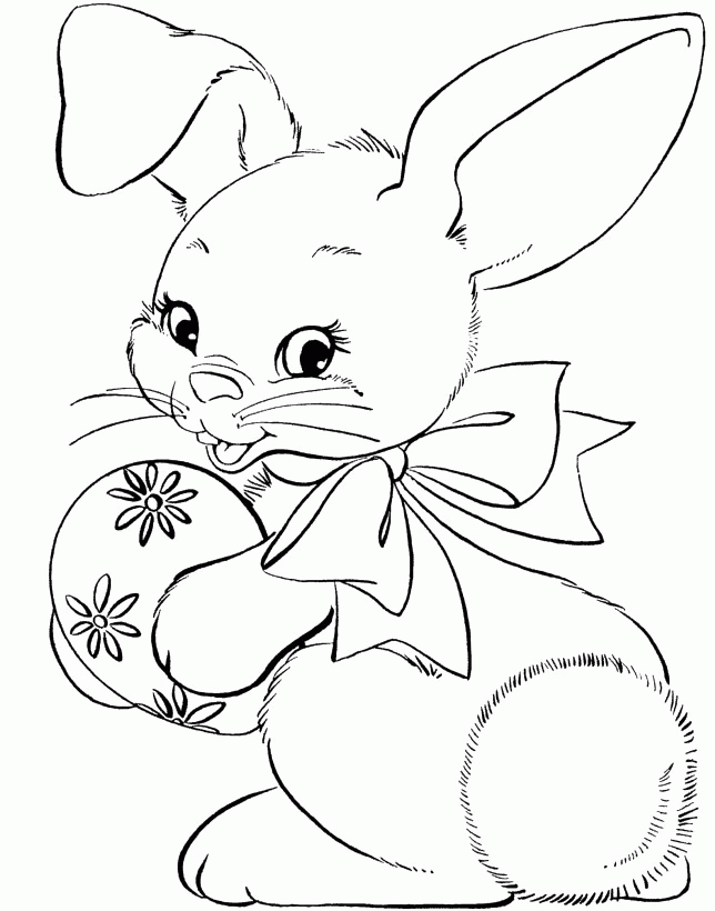 Puzzle Easter Bunny Coloring Pages - Games Coloring Pages 