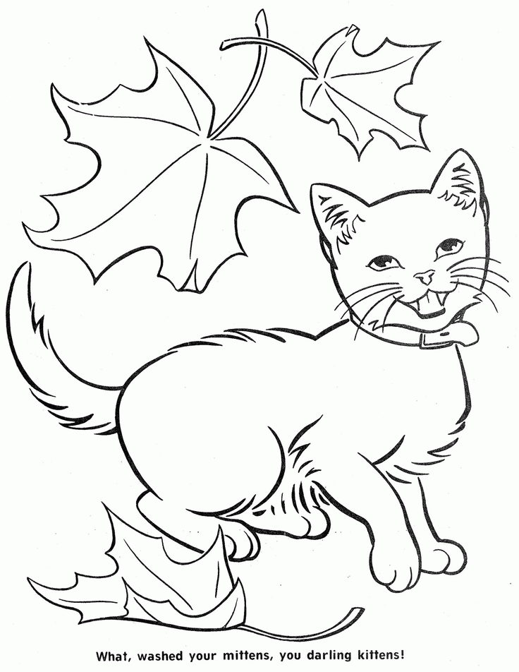 Three Little Kittens Coloring Page - 333+ DXF Include