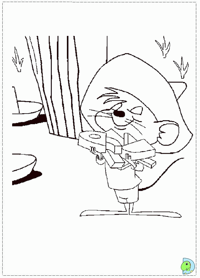 Speedy Gonzales Coloring page- DinoKids.