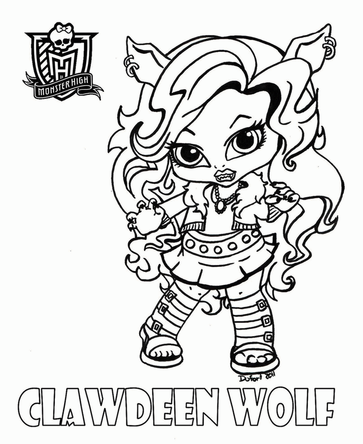 Monster High Coloring Pages All Characters Printable | Free 