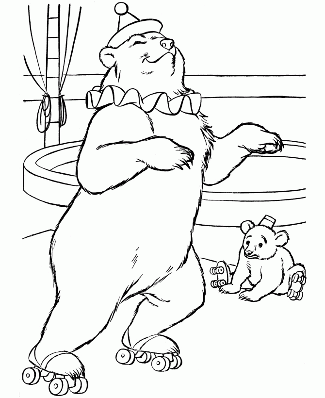 Circus Themed Coloring Pages - Coloring Home
