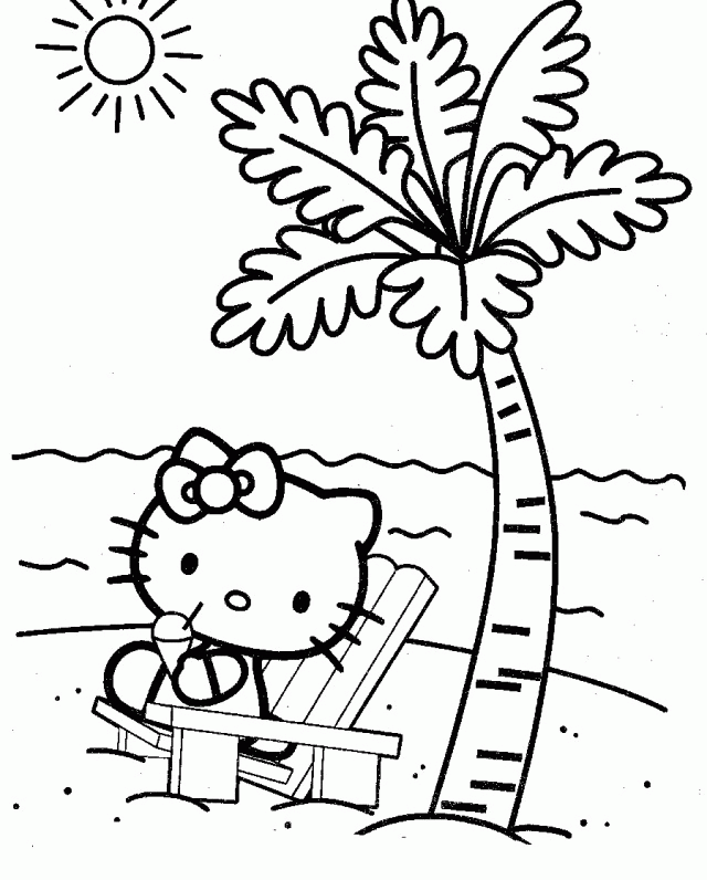 Print Beach Coloring Pages For Kids Idea | ViolasGallery.