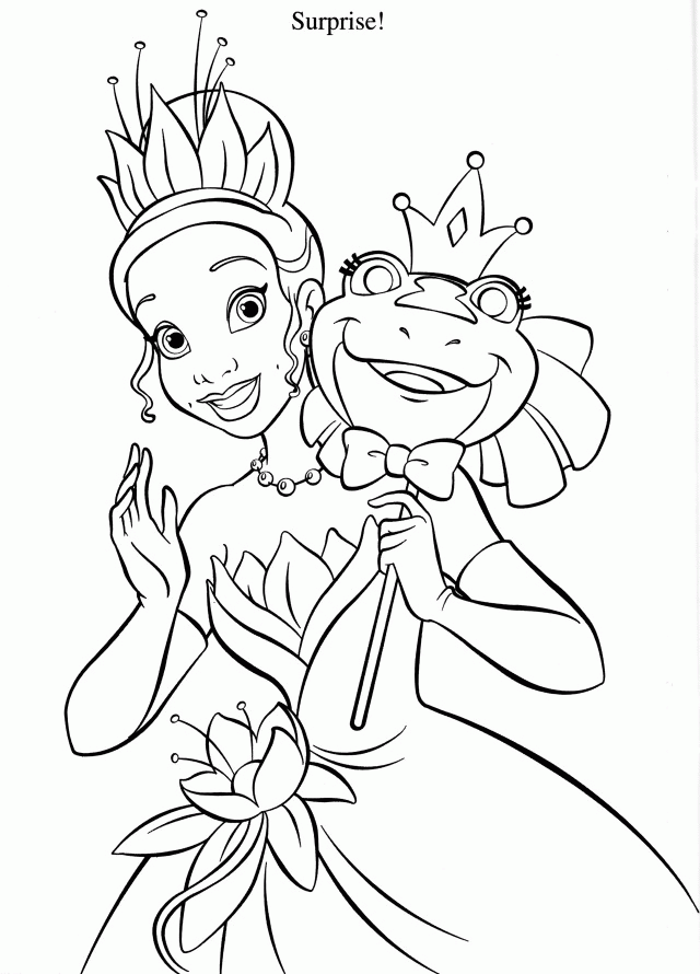 The Princess And The Frog Coloring Pages 41906 Princess And The 