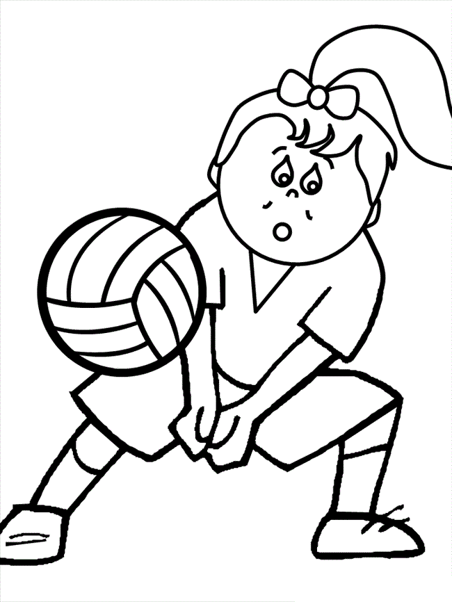 volleball Colouring Pages (page 2)
