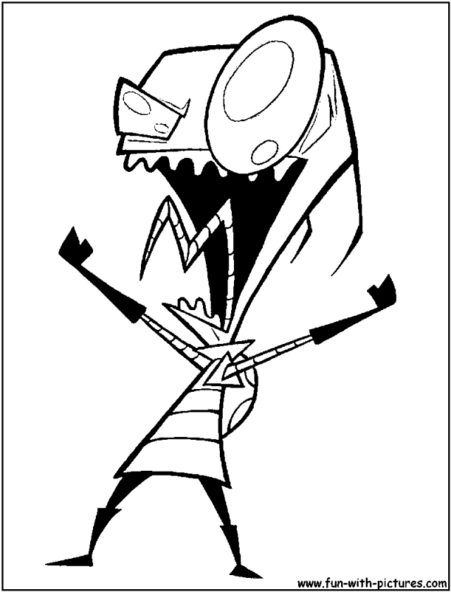 Cartoon Invader Zim Page 18 Images 173682 Gir Coloring Pages