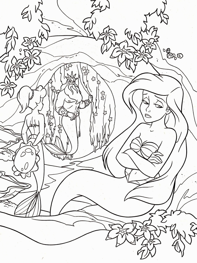 Princess Ariel And Aurora 2610 Disney Sofia The First Coloring Pages