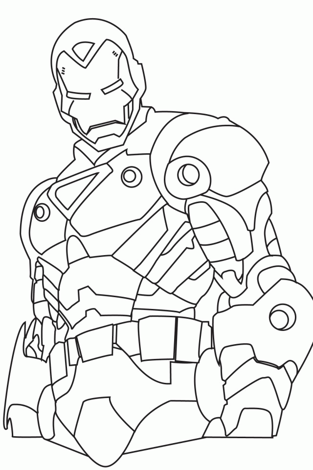 Printable Ironman Colouring Pages For Kids 640×960 #11686 Disney 
