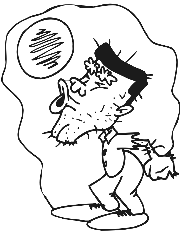 Halloween Coloring Page | Werewolf