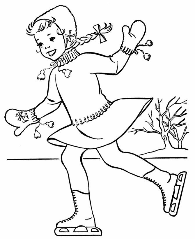 Nature Coloring Pages: Winter Coloring Pages